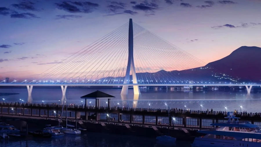 台灣淡江大橋-札哈哈蒂作品